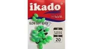İKADO ELİPS FOSFORLU SİLİKON BONCUK ( 10 Paket )